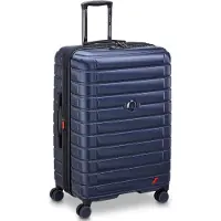Delsey Elegance Expandable 76 cm suitcase, blue
