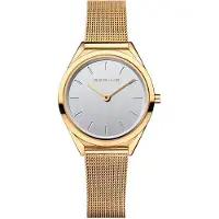 Bering Dameur 17031-334 Sølvfarvet/Gul guldtonet stål Ø31 mm