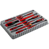 Bahco Insulated Ergo With Tri-component Handle: 7 Piece Skruetrækkersæt
