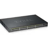 Zyxel GS1920-48HPv2 - Switch - smart - 48 x 10/100/1000 (PoE+) + 4 x combo Gigabit SFP + 2 x Gigabit SFP - monterbar på stativ - PoE+ (375 W)