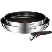 Tefal Emotion L897S374, Rund, Gryde til alle formål, Rustfrit stål, Rustfrit stål, Thermo-Spot, 3 stk