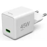 Hama Super Mini Qc+pd+gan Usb-c Vægoplader 45w