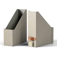 Leitz Puro tidsskriftsamler, 100 % recirkuleret karton, pakke med 2 stk, beige