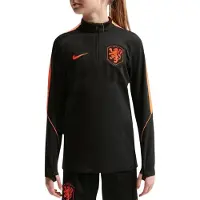 Nike Holland Træningstrøje Dri-FIT Strike Drill VM 2026 - Sort/Orange Børn - , størrelse S: 128-137 cm