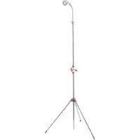 Bradas havedouche med jordspyd & stativ, 1.750 - 2.300 mm, materiale: plast/aluminium, vandstrømsregulering - 1 stk (WL-P02)