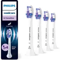 Philips HX6054/87 Sonicare S2 Sensitive udskiftningsbørstehoveder 4-pak, hvid