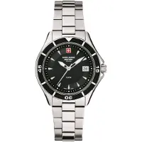 Swiss Alpine Military Dameur 7740.1137 Nautilus Sort/Stål Ø36 mm