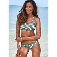 Venice beach Bikinioverdel oliven / offwhite