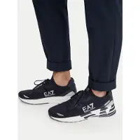 EA7 EA7unisex. 7X000652_AF18639 Crusher Distance Knit 2.0 marineblå sko (44), Fast, Blonder, Sport, Grøn