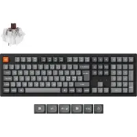 Keychron K10 MAX QMK/VIA Wireless Tri-Mode - Super Brown - Gaming Tastatur - Nordisk - Sort