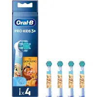 Oral-B Pro Kids udskiftningsbørster med Disney Løvernes Konge-motiv, 4 stk