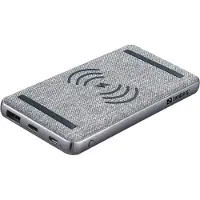 Sandberg - Trådløs power bank - Li-pol - 10000 mAh - 37 Wh - 3 A - PD, QC 3.0 - 2 output-stikforbindelser (USB-C, USB) - på kabel: Micro-USB