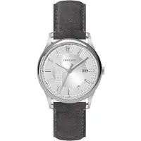 Versace SP Herreur VE4A00120 Aiakos Sølvfarvet/Læder Ø44 mm