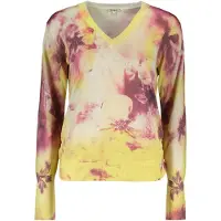 Desigual Pullover gul / lyserød / hvid