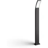 Philips Splay søjlelampe 12 W, Udendørs piedestal/postbelysning, Grå, IP44, Have, Terrasse, I, Midlertidig