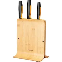 Fiskars Functional Form, Sprække knivblok, Rustfrit stål, Bamboo, Plast, Rustfrit stål, Rustfrit stål, Træ, Sort, Orange