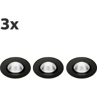 Philips Funktionel Indbygningsspot, LED, 2700 K, 220-240 V, Sort