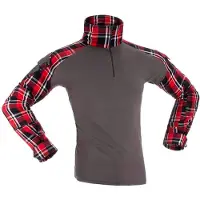Invadergear Flannel Combat T-shirt Med Lange ærmer