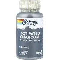 Solaray Activated Charcoal Kapsler Kokosnød 90 Enheder