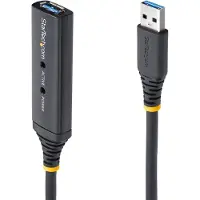 StarTech.com StarTech 16.4ft Active USB 3.0 Extension Cable with AC Power Adapter - Shielded - Male to Female USB USB 3.1 Gen 1 Type A (5Gbps) Extender (USB3AAEXT