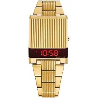 Bulova Herreur 97C110 LCD/Gul guldtonet stål