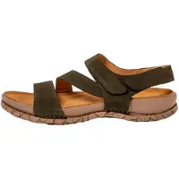 El naturalista El Naturalistaunisex. 258601222005_0G3 Sandaler i læder N5860 Tabernas grøn (46), Fast, Velcro, Casual