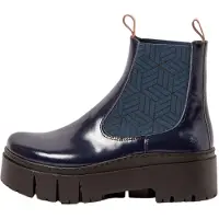 Art Arttil kvinder. 1176612ZR003_0B0 Ankelstøvler i læder 1766 Leeds navy (42), 3-5 cm, Ingen, Casual, Blå