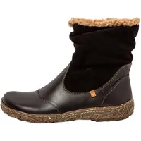 El naturalista El Naturalistatil kvinder. 2N7584010005_001 Ankelstøvler i læder N758 Soft Nappa Black (38), Sort, Fast, Lynlås, Casual