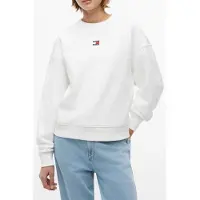 Tommy Hilfiger Sweatshirt 'Tommy Badge Boxy' ecru