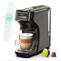 HiBREW 5-i-1 kapselkaffemaskine H1B-sort (sort)