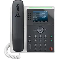 HP Poly Poly Edge E220 - VoIP-telefon med opkalds-ID/opkald venter - 3-vejs opkaldskapacitet - SIP, SDP - multilinie drift - 16 linjer - midnatsblå, hvid