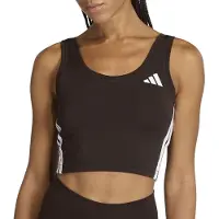 Adidas Sportsoverdel mørkebrun / hvid