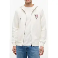 Tommy Hilfiger Sweatjakke elfenben / navy / kirsebærsrød