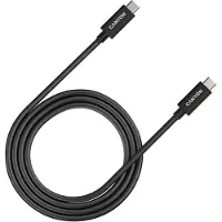 Canyon UC-44, cable, U4-CC-5A1M-E, USB4 TYPE-C to TYPE-C cable assembly 40G 1m 5A 240W(ERP) with E-MARK, CE, ROHS, black