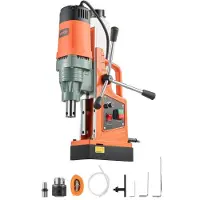 Vevor magnetboremaskine, 1550W motor 50 mm kerneborediameter, 13000 N magnetisk kraft, 0-550 o/min variabel hastighed, bærbar elektrisk magnetboremaskine til metaloverflader, boligforbedring
