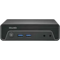 Shuttle XPC nano NE10N - Barebone - mini PC 1 x N-series N100 / op til 3.4 GHz - RAM 0 GB - UHD Graphics - Gigabit Ethernet - sort