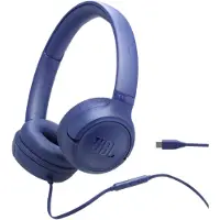 JBL Tune 530C Wired USB-C On-ear Headphones Blue