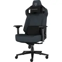 Genesis Nitro 800 - Spillestol - ergonomisk - rektangulær - armstøtter - T-formet - vippe - tekstil - sort, grå