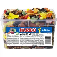 Haribo Matador Mix 2 kg i plastbøtte
