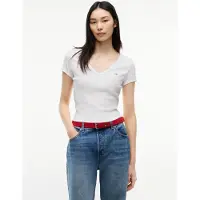 Tommy Hilfiger Dw0dw17385 Kortærmet V-hals T-shirt