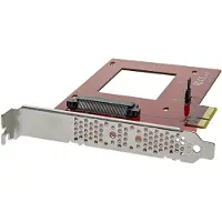 StarTech.com U.2 to PCIe Adapter for 2.5" U.2 NVMe SSD - SFF-8639 - x4 PCI Express 3.0 - interfaceadapter - Ultra M.2 Card - PCIe 3.0 x4