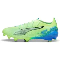Puma Ultra 5 Ultimate FG Lights Out - Grøn/Hvid/Blå - Græs (FG), størrelse 40