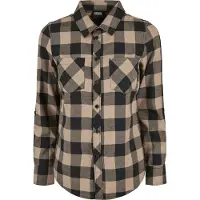 Urban Classics Bluse mørkebeige / mørkegrå / sort