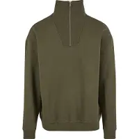 Urban Classics Cut&sew Halv Lynlås Sweatshirt