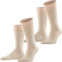 Falke Happy Socks beige melange 2-pak Beige måle