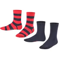 Falke Sokker navy / rød