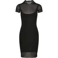 Urban Classics Mesh Double Layer Kortærmet Kjole