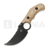 Andre de Villiers K9 Brown Micarta kniv