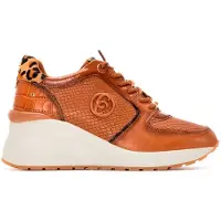 Carmela Carmelatil kvinder. 16244403-CAMEL Træningssko i læder 162444 brun (36), 3-5 cm, Blonder, Casual
