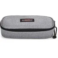 Eastpak Etui 'Oval Single' grå / blodrød / sort / hvid